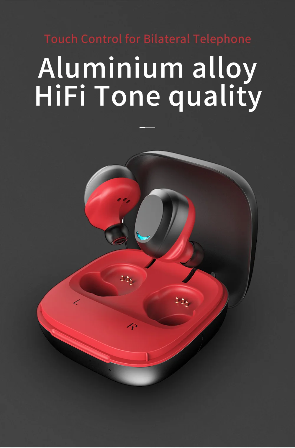 Private Model U9 Waterproof TWS Wireless Bluetooth Earphone BT 5.0 Earbuds with CE ROHS FCC Certificates - ANKUX.COM
