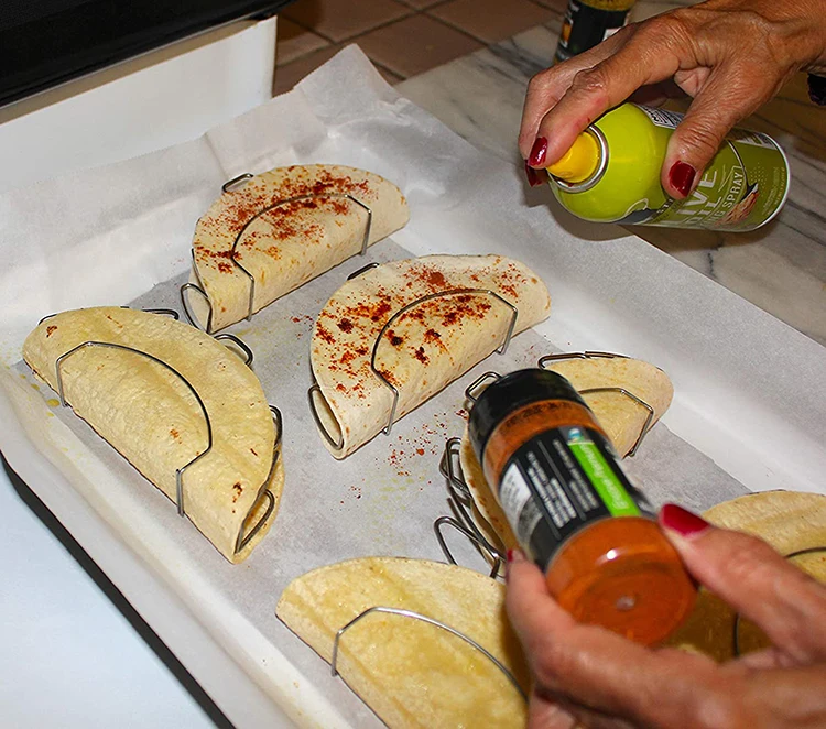 Cookmate Make Perfect Flat Bottom Taco Shells For Baking Or Frying