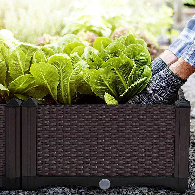 Vertak High Quality Stackable Planter Box Plastic Raised Garden Bed Flower Vegetable Bed Buy