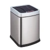 Factory direct eco-friendly touchless automatic sensor 9L garbage bins stainless steel trash can color silver waste bin