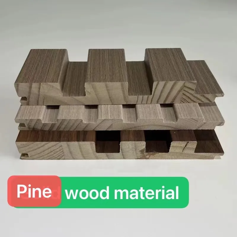 Melamine Mdf Luxury Flexible 3d Pine Slats Grill Interior Solid Wood ...
