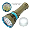 Adventure dive light Multifunctional magnetic led torch 10000 lumen flash light with 9pcs XM-L2 bulbs