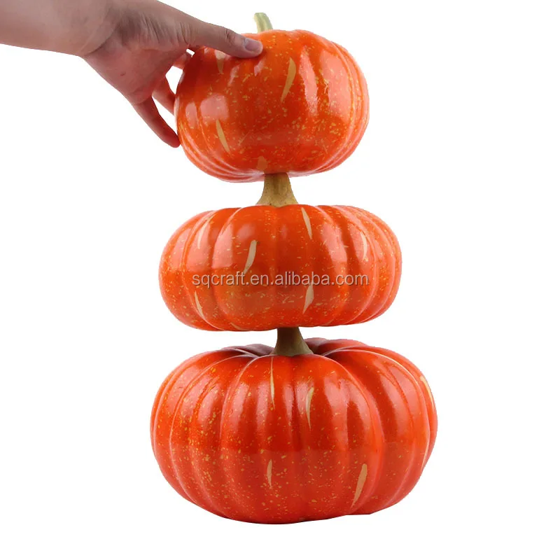 Artificial Fake Pumpkin For Home Decoration,Lifelike Simulation Different Sizes Pumpkins For