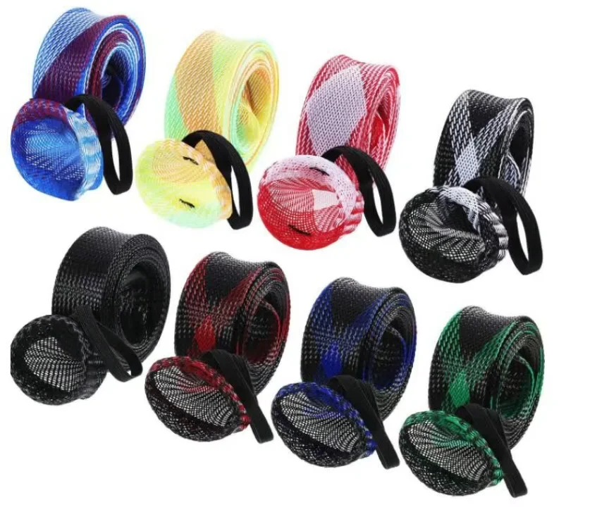 Topind Fishing Rod Cover Braided Mesh Rod Protector Fishing Pole Covers ...