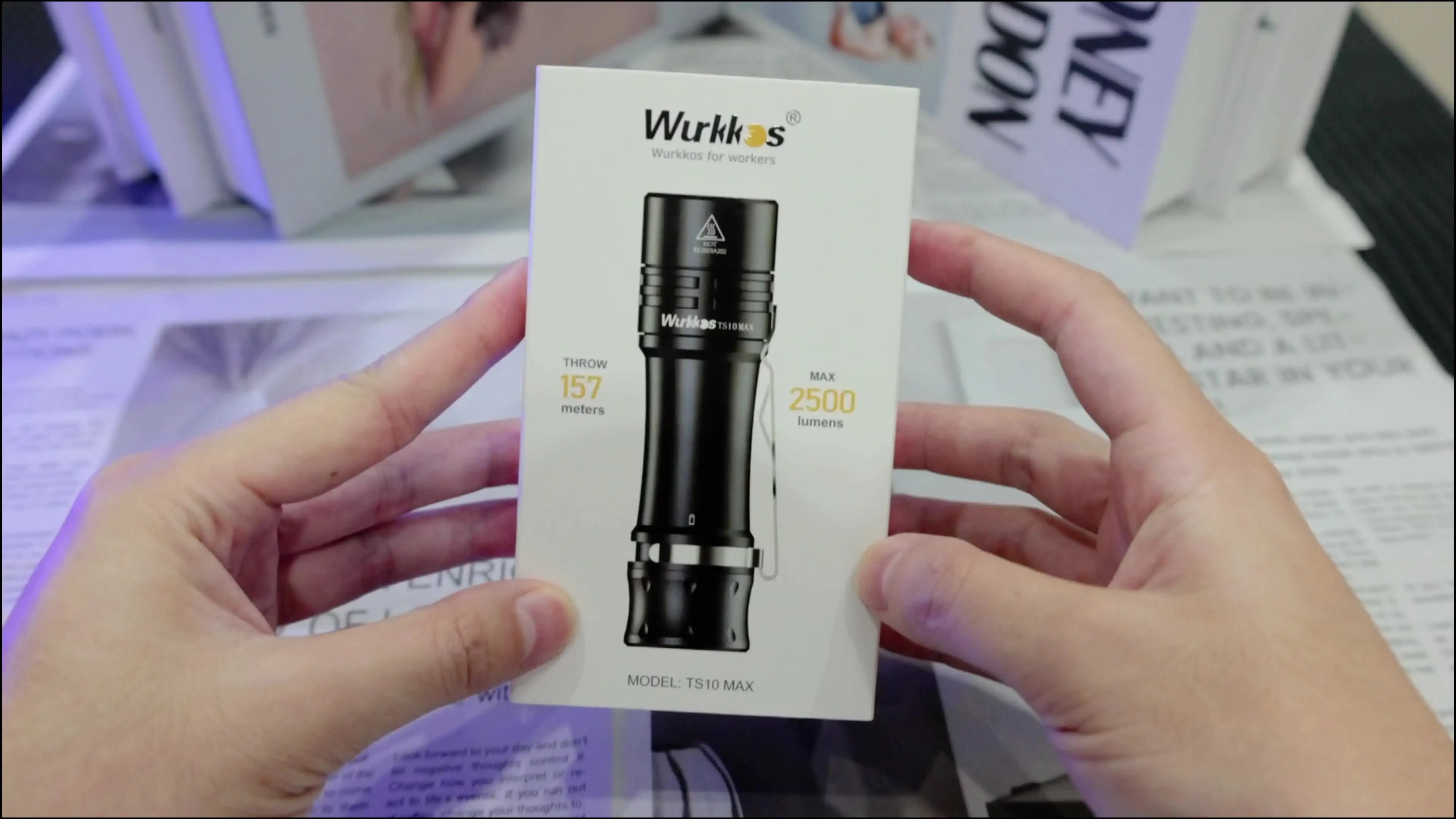 Wurkkos TS10 MAX - Powerful LED Flashlight with IPX68 Waterproofing