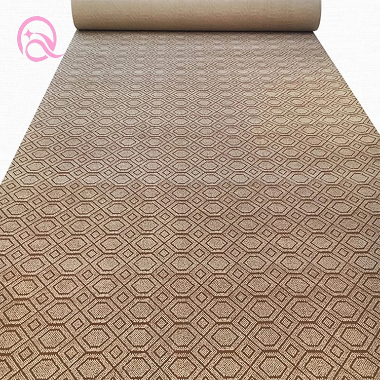 Thickened two-color jacquard brushed carpet 1-4 m Chamber of Commerce home non-slip decoration carpet Full carpet can be cut
