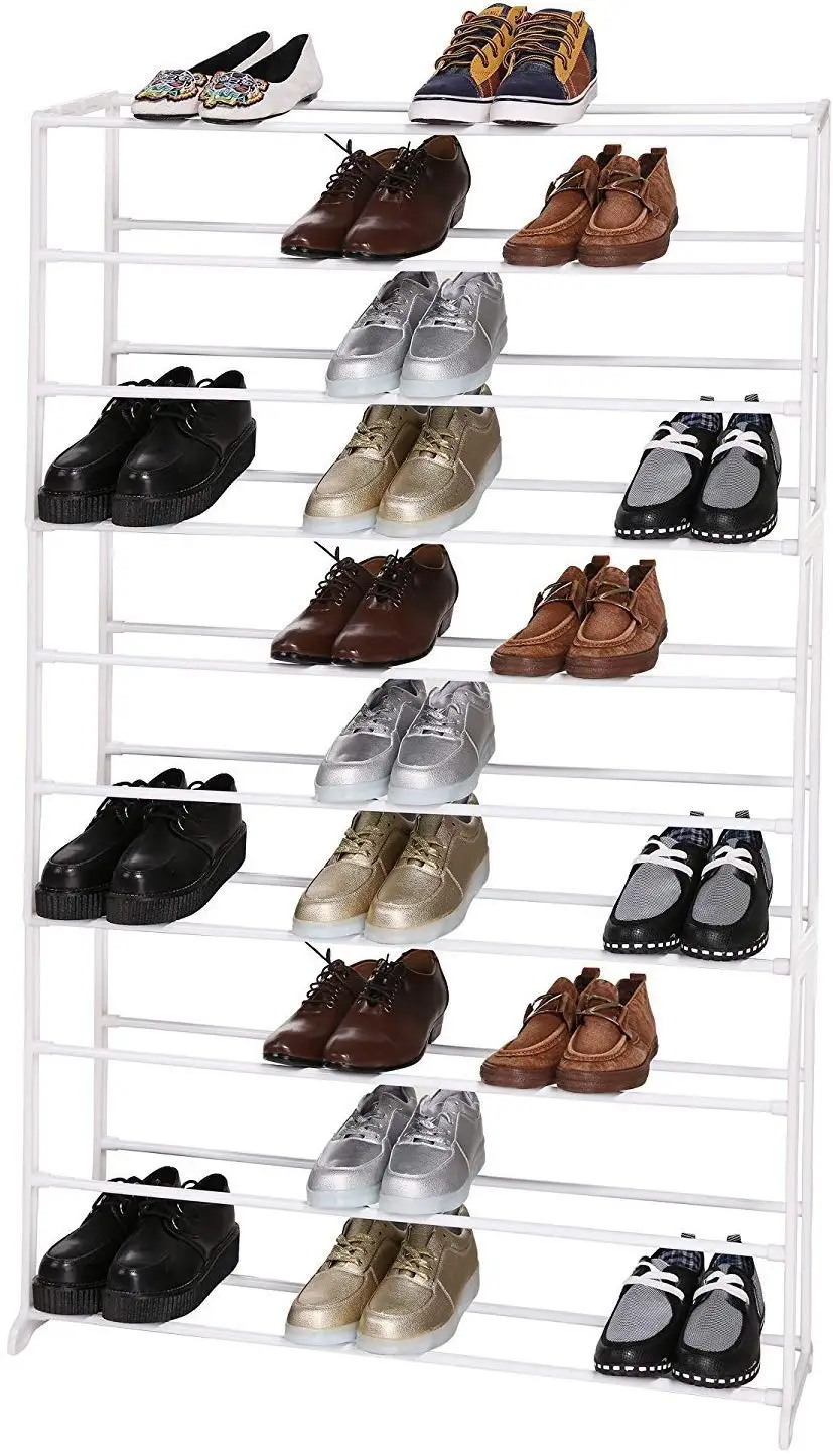 shoe tiers on 10 Tiers 50 Pair Shoe Rack Easy Assembled Shoe Shelf Organizer Closet For Home Sturdy Shelf Storage Organizer Cabin Buy 50 Pairs Shoe Tower Shoe Shelf Organizer 10 Tiers Plastic Shoe Rack Product On Alibaba Com