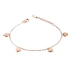 New Design Fancy Foot Jewelry Rose Gold Weight Heart Pendant Anklet Feet