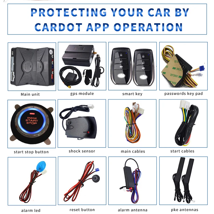 Cardot 4g Smart Push Start Stop Engine Keyless Entry System Best Car