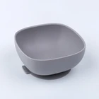 Toddler Rectangle Clean Silicone Children Dinner Plate Food Bowl Placemat With Suction