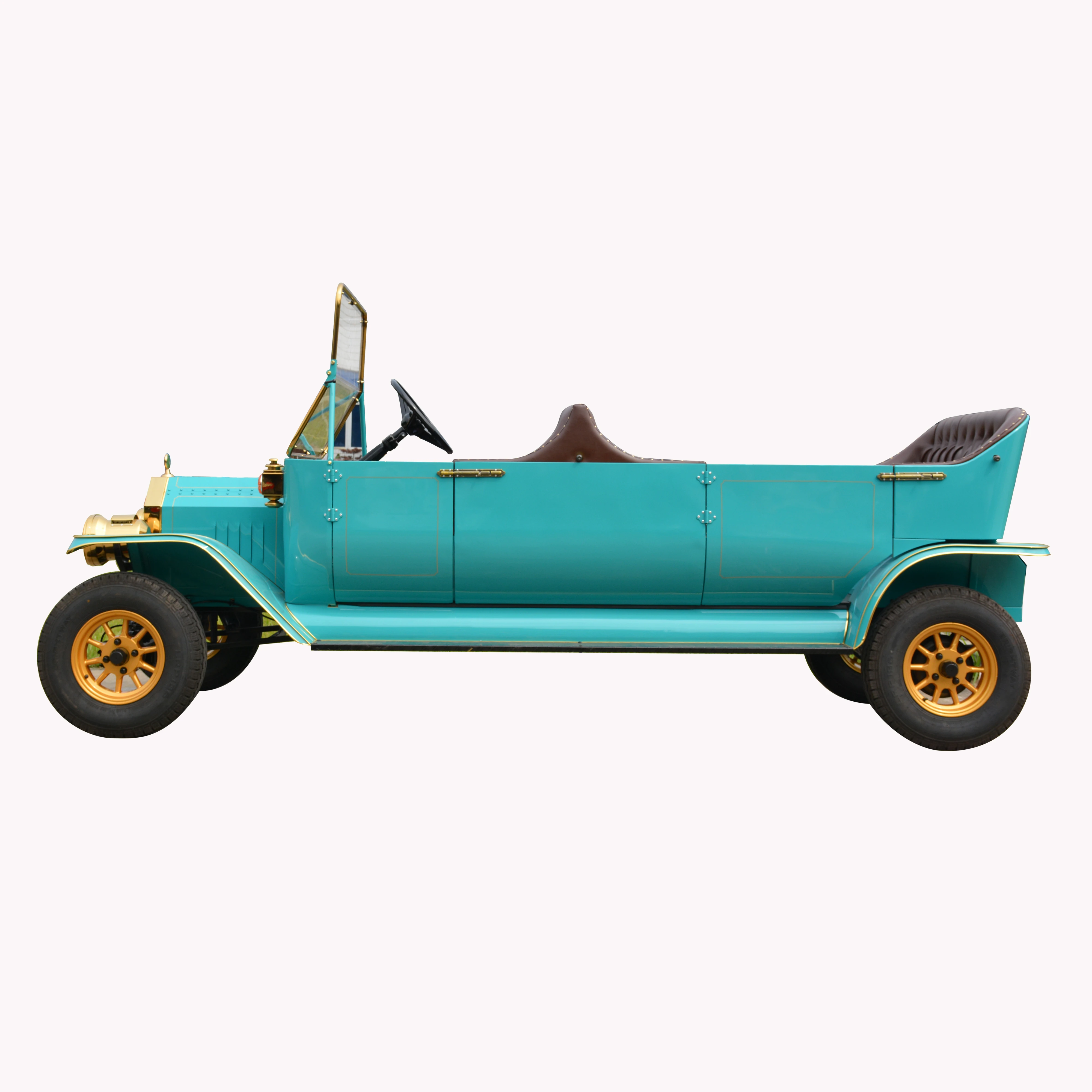 Rariro 6-8 Seater Electric Buggy Customizable Vintage Club Car with 48V Battery 5KW Motor for Golf Course