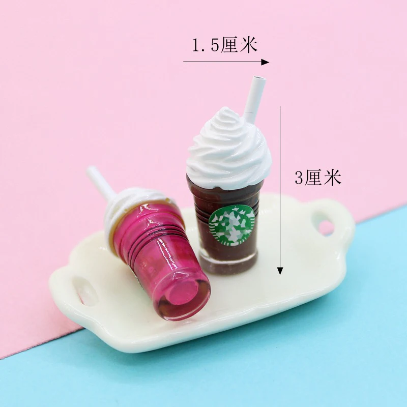 Diy resin accessories star coffee cream straw drink cup mini bottle pendant earrings mobile phone pendant accessories_134673312.jpg