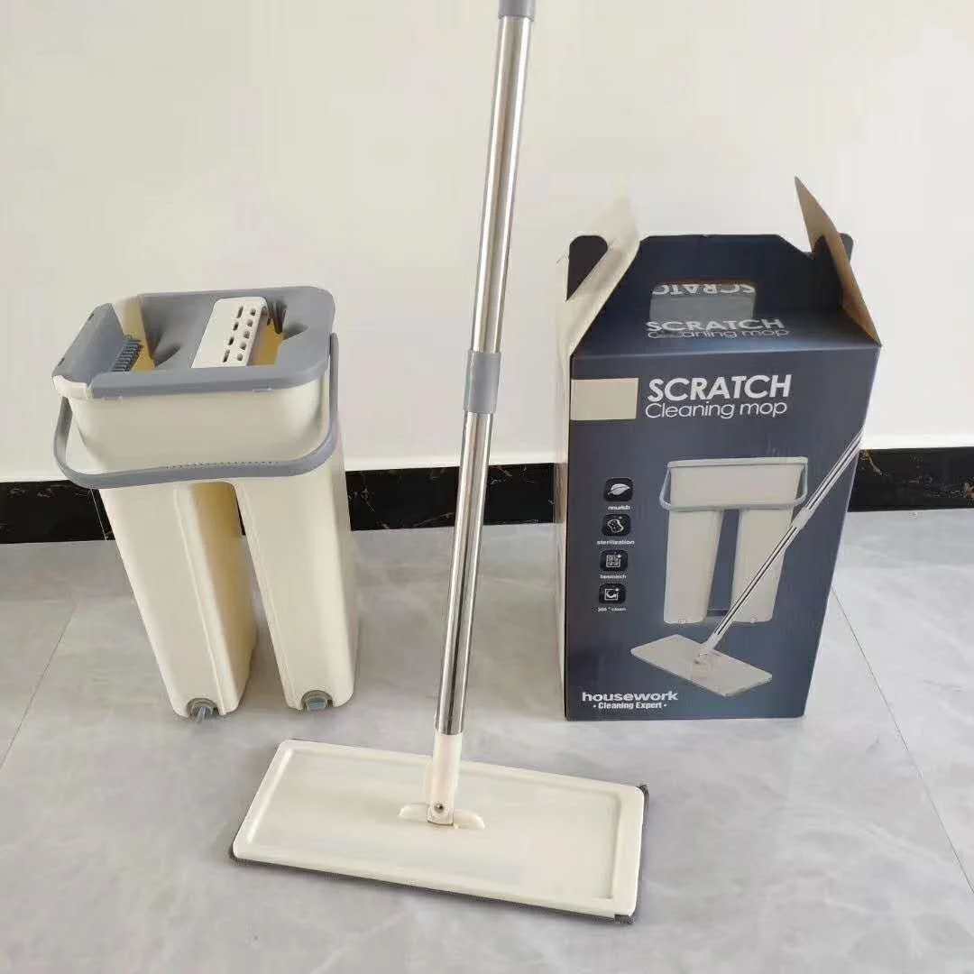 Flat Quick Clean Mop Wet And Dry 360 Microfiber Telescopic Floor