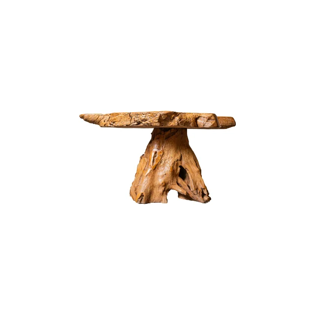 Rustic Teak Root Coffee Table ARTERRA-Handmade Natural Wooden Living ...