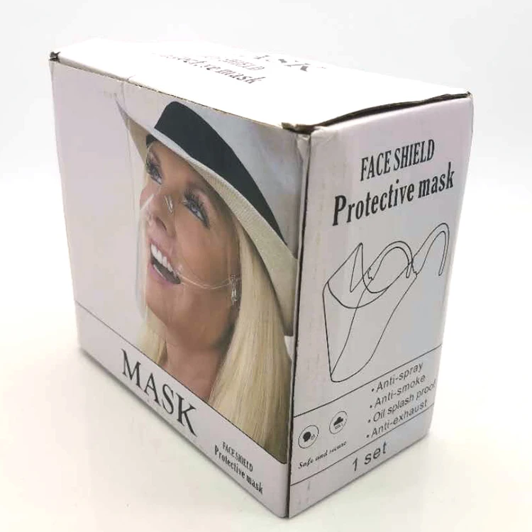 Amozon Popular Mini ABS Acrylic Transparent  face Screen Shield Mouth Clear Face Shield