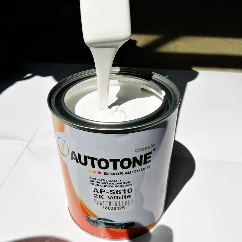 Cheap China Car Paint- Auto Paint 2K White Autocryl Topcoat AUTOTONE brand, Toyota White 040,041,058 sales@hccpaint.com