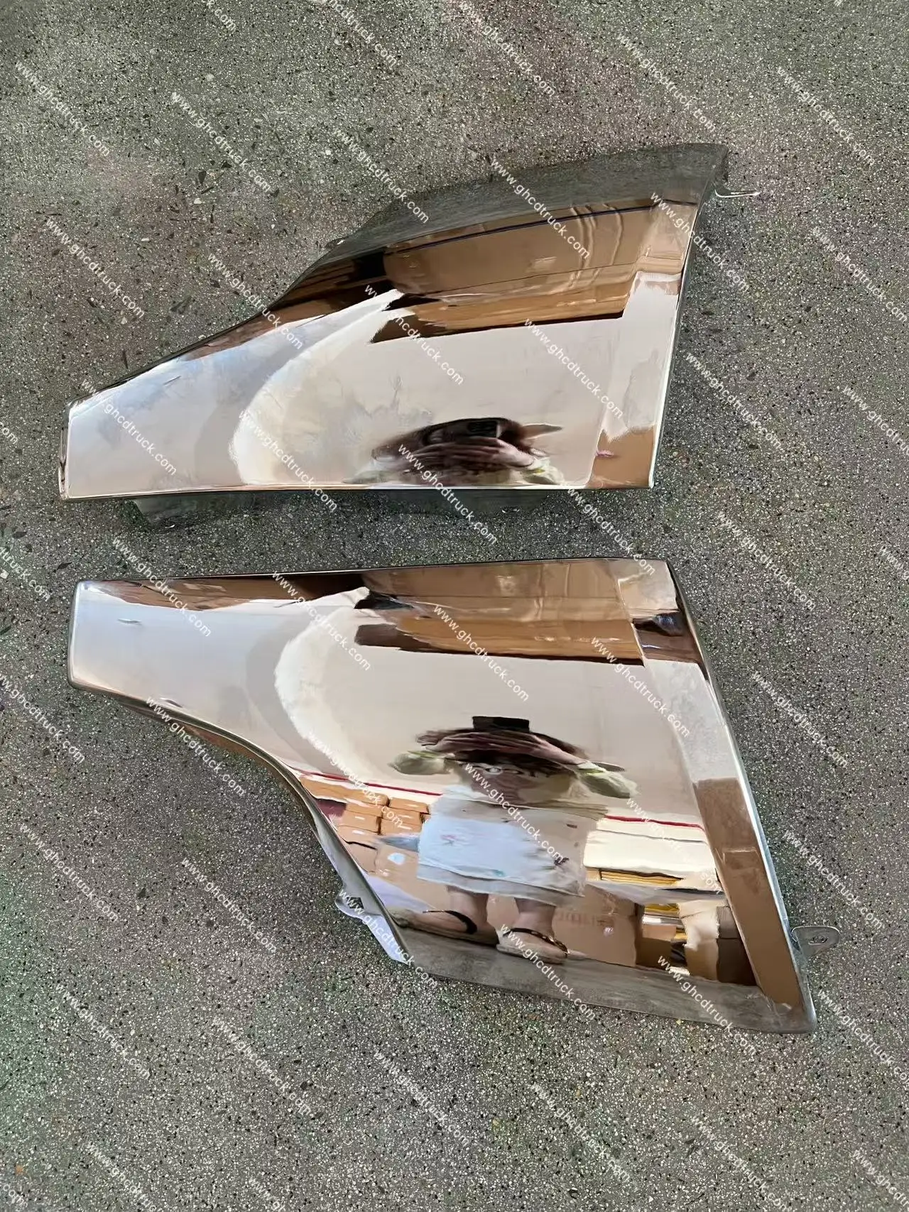 product ghcd high quality chrome metal corner panel hot product for mitsubishi canter hino nissan isuzu japanese truck condition new-1
