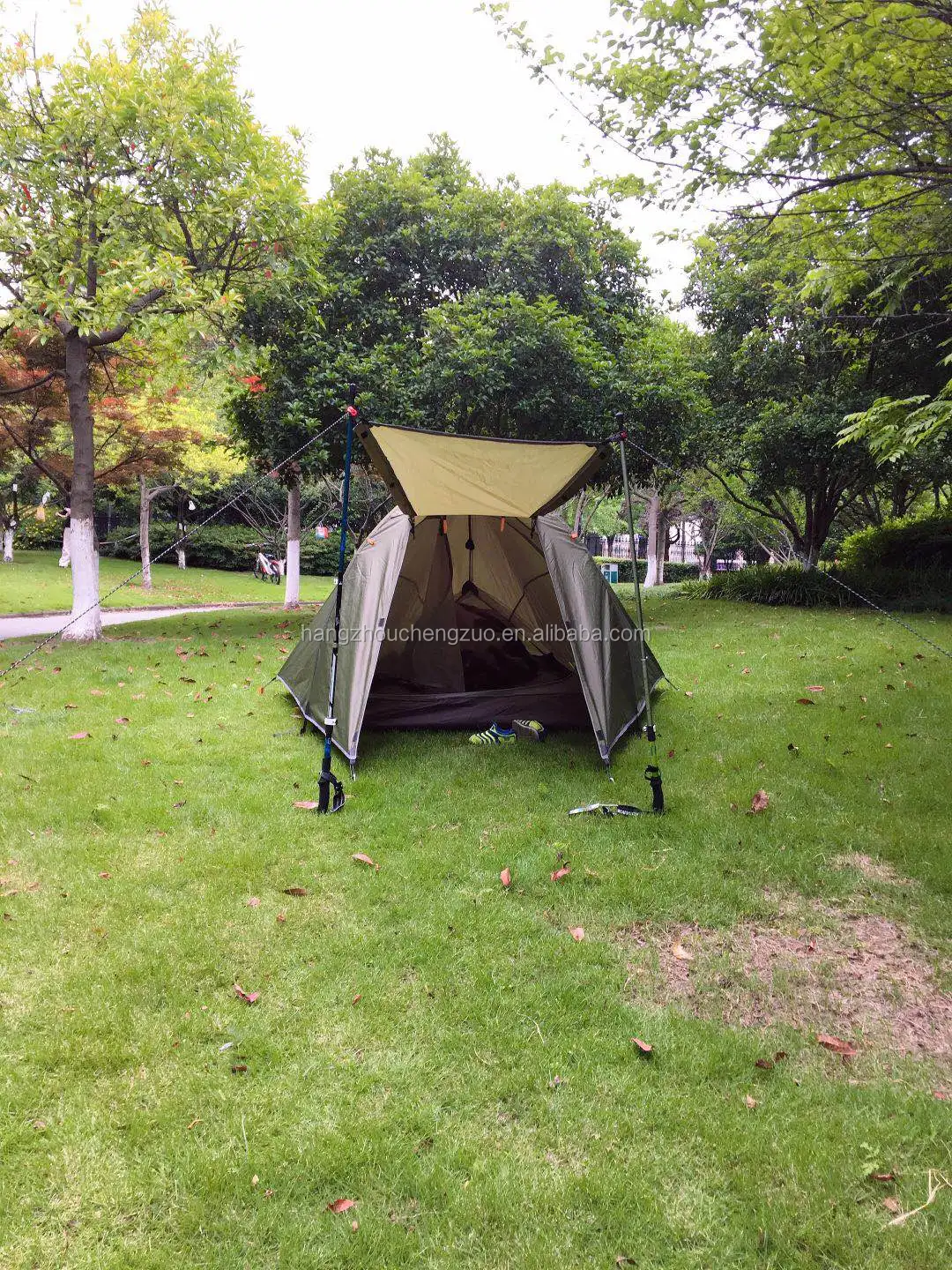 CZX-298 Army Green2 Person Nemo Hornet Ultralight Backpacking Tent,Nemo 2 Person tent can customize color and logo as needs