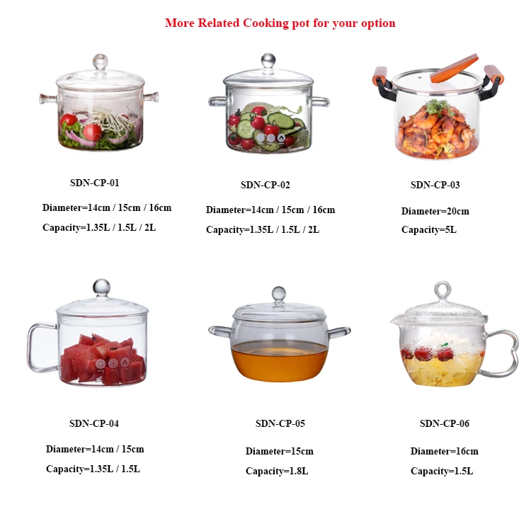 2l glass cookware microwave safe clear