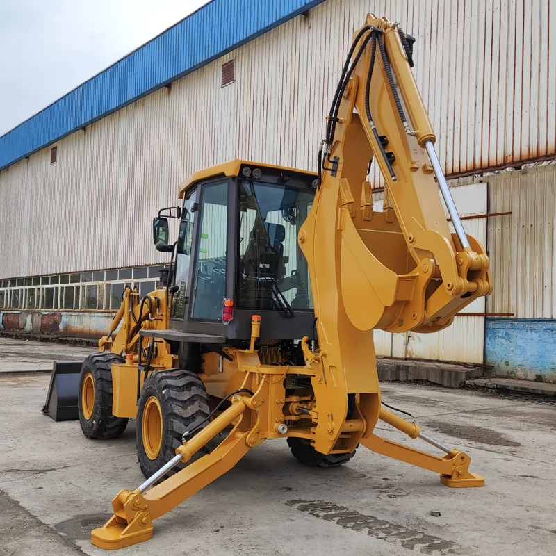 Wz3025 Loader Backhoe Breakout Force 38kn 4x4 With Loader And Backhoe