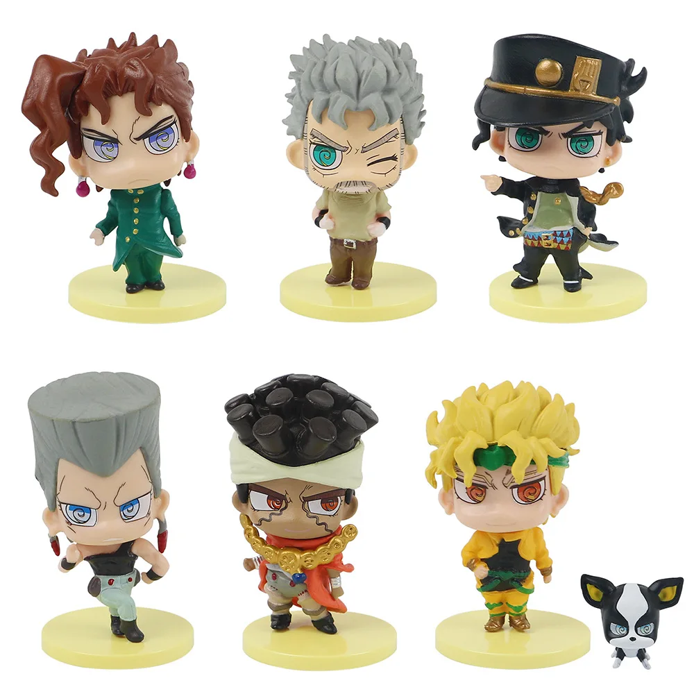 6 Piece/lot Jojos Bizarre Adventure Action Figure Toys For Kids Cartoon ...