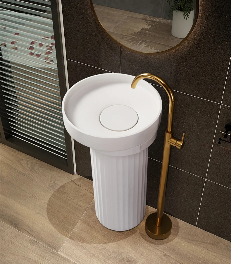 Bathroom Vessel Sink Hand Wash Basin Hot Sale Gold Oval Countertop