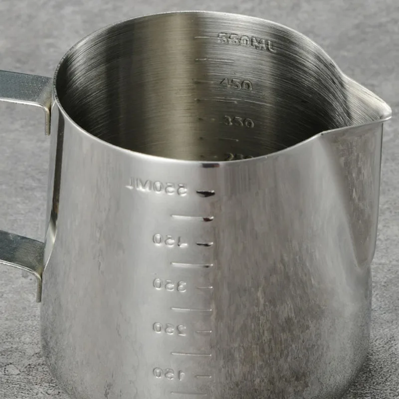 Stainless Steel Measurement Markings Coffee Latte Milk Frothing Jug