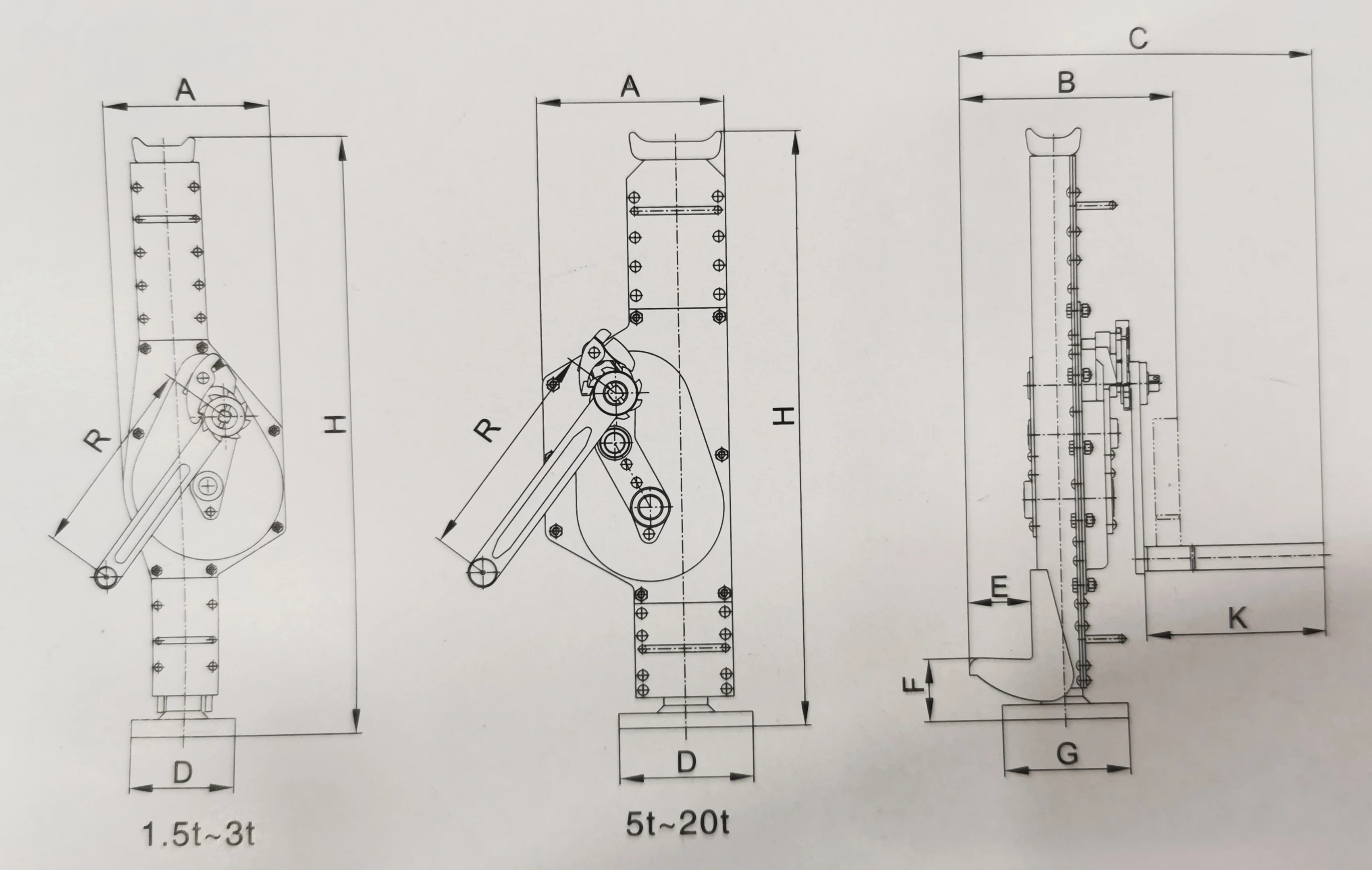 Manual Hand Lever Type Mechanical Lifting Jack/types Of Hydraulic Jacks