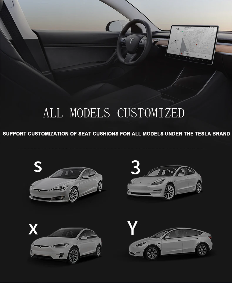 protection complète des sièges avant et arrière respirants Noir/Beige/Rouge,E écologiques et non toxiques Housse de sièges auto en cuir PU pour Tesla Model 3 2017 2018 2019