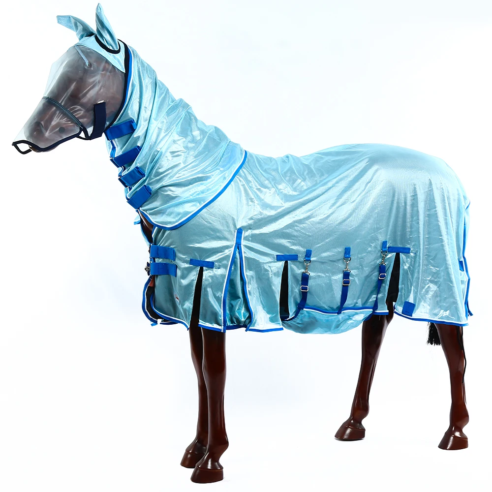 Wholesale Horse Rug Blankets Sheet With Neck High Quality Breathable Mesh Summer Horse Rugs