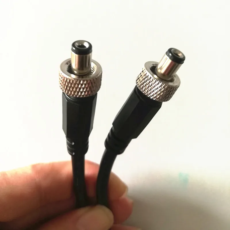 Custom Dc 5.5 * 2.5mm 5.5*2.1mm Power Cable With Locking Dc Plug For