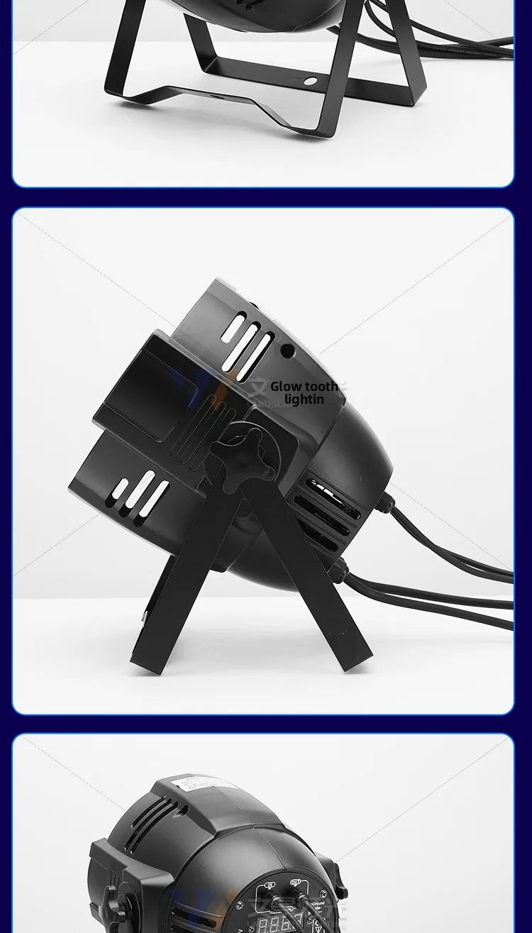 product wenjing 54pcs 3w cob led full color par light ip65 surface spotlights for wedding bar dance room stage lighting-15