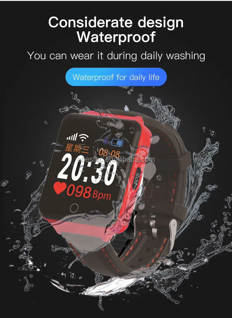 4G Parent health wrist band phone GPS tracking SOS bracelet elderly smart watch.jpg
