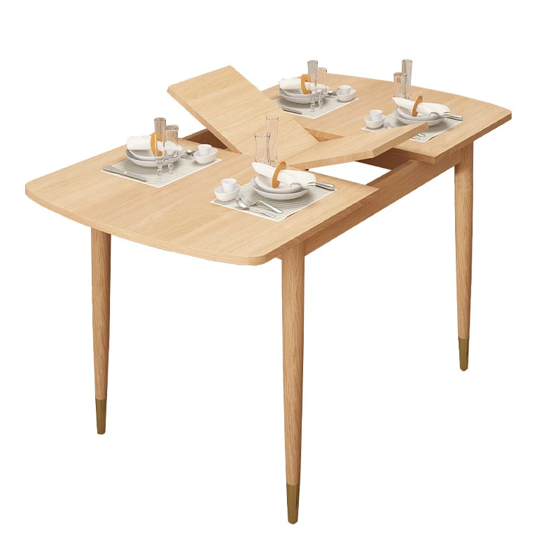product-BoomDear Wood-Hot Sales Solid Oak Wood Home Furniture Modern Natural Rectangular Dinning Set-3