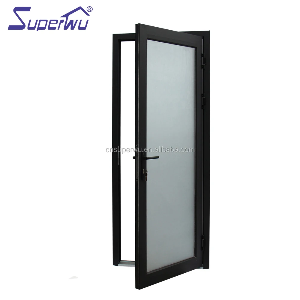 Best quality high performance thermal break modern exterior aluminum frame glass french doors low door sill