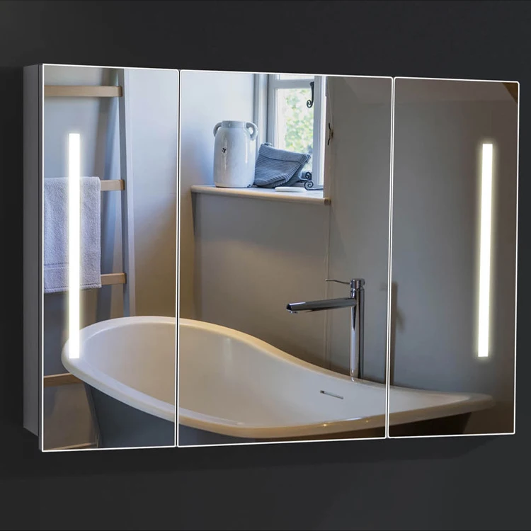Hot Sale Smart Vanity Bath Mirror LED Cabinet Bathroom Modern Wireless