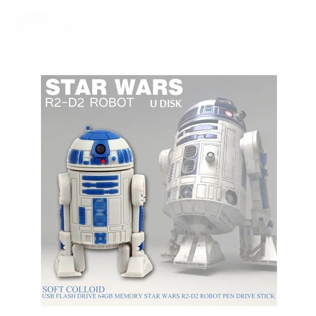Star Wars R2-D2 Robot 4GB 8GB 16GB 32GB USB 2.0 Flash Drive Memory Stick lot 