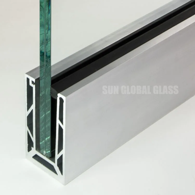 Aluminum U Channel Profile For Glass Railing Price U Shape Channel For