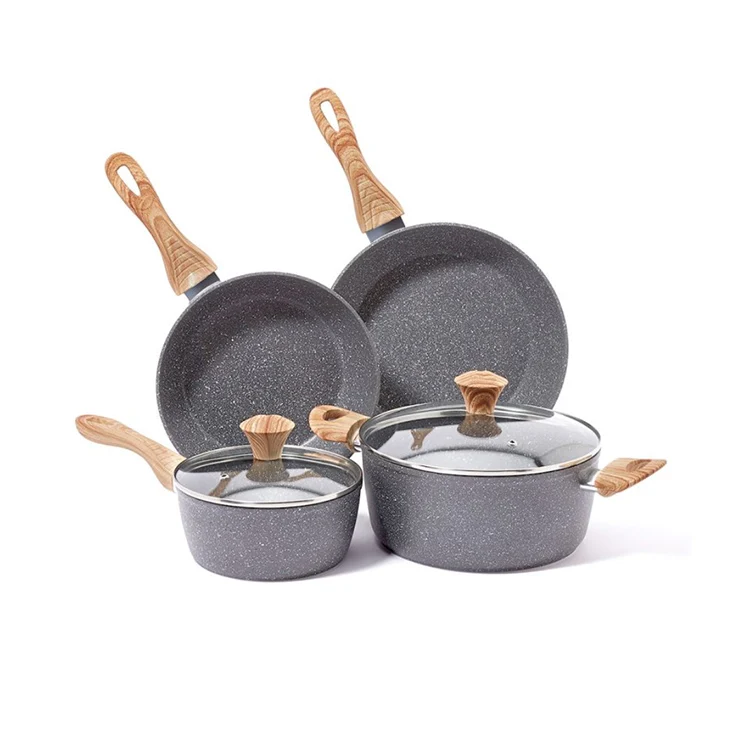 Masterclass Premium Induction Marble Ceramic Coating Kitchenware And