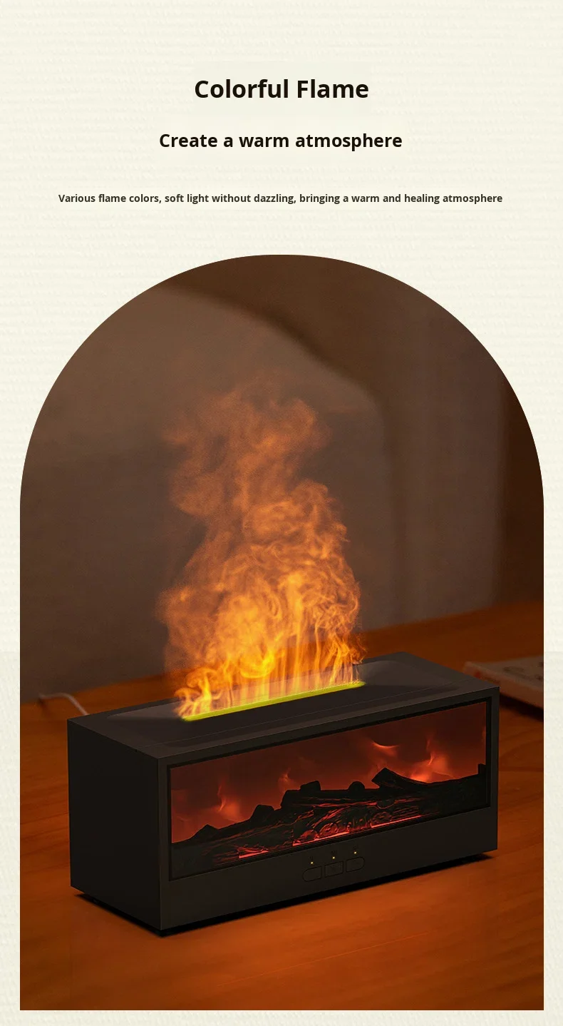 3D simulated fireplace aroma diffuser