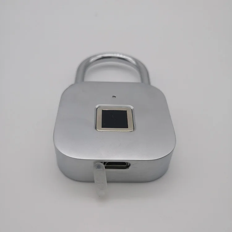 Smart Fingerprint padlock USB Rechargeable Waterproof Anti-Theft Security finger print Padlock