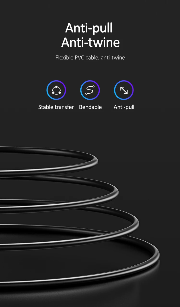 USAMS SJ364 free shipping Charging 1m USB Cable For iphone 11 pro max