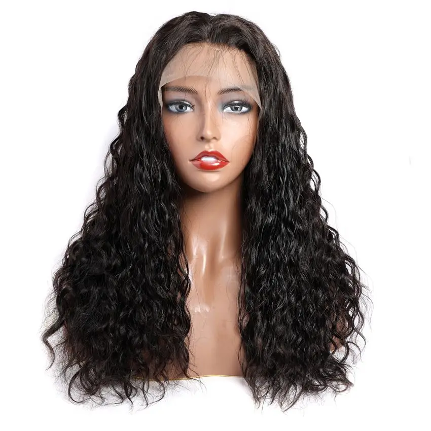 Highlight Color Water Wavy Full Lace Frontal Wig,Brazilian Virgin Human ...