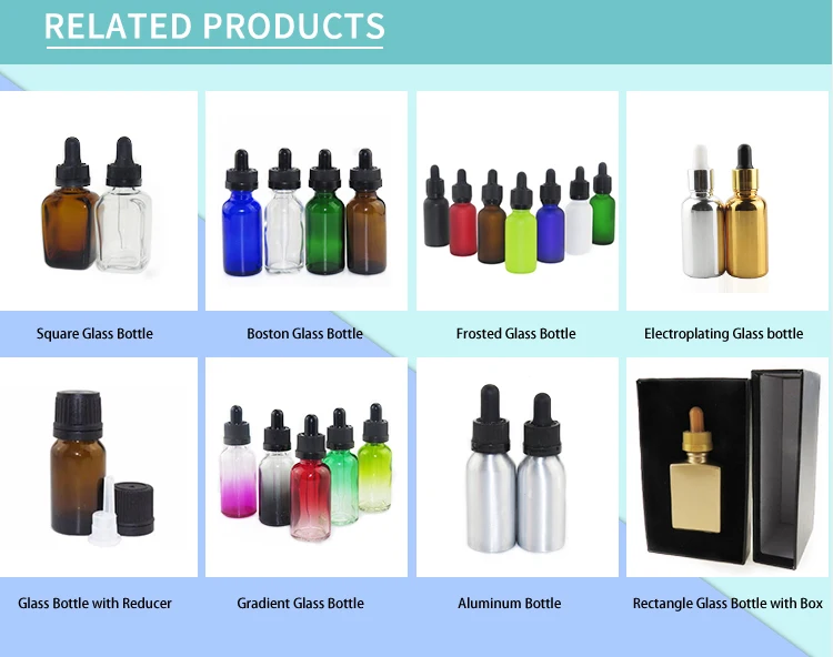 30ml rectangular glass dropper box