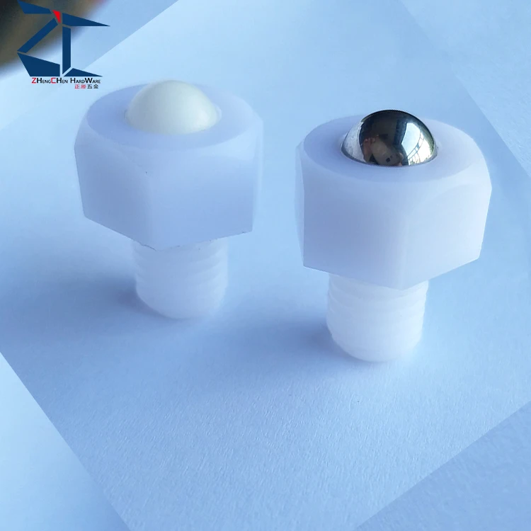 Factory Manufacture Hex Head Stud Threaded Stainless Steel Poly Transfer Unit ball roller factory