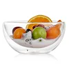 ISO9001 Storage Double Wall Ice Cream Salad Mixing Clear Pyrex Large Glass Bowl