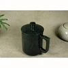 Elegant Nephrite Jade cup with a lid Health care cup water glass Hetian jade for Honorable gift