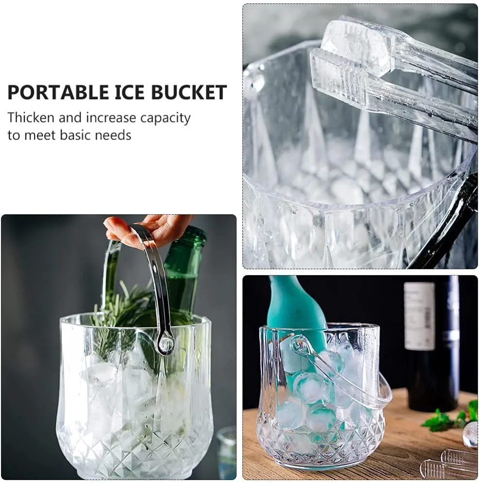 China Manufacture Portable Colorful Gradient Ice Bucket Great For Home