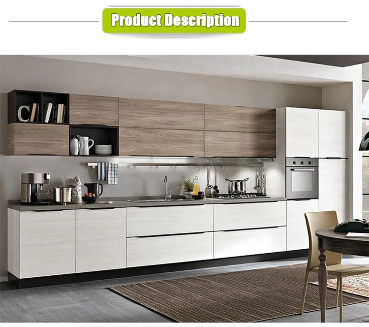European style modern simple designs mdf melamine kitchen cabinet