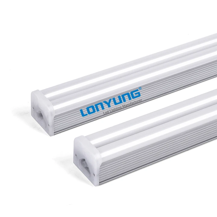 Hot T5 Double Tube Integrated Led Batten Lamp For Office 4Ft 8Ft Double T5 Led Linear Light Linkable LED Shop Light 2 Ft